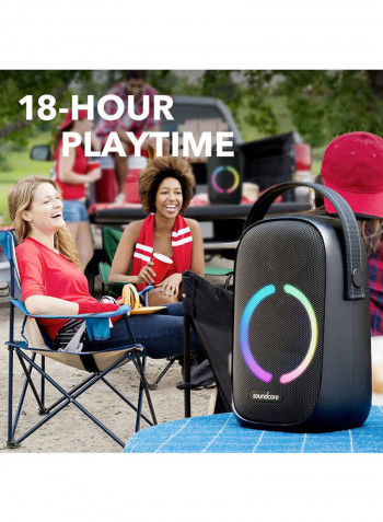 Portable Bluetooth Speaker 28.2x17.8x15cm Black