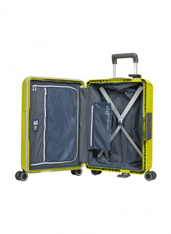 Hardside Medium Check in Luggage Trolley Chartreuse