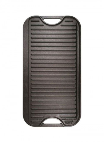 Reversible Griddle Pan Black 20x10.5x0.8inch