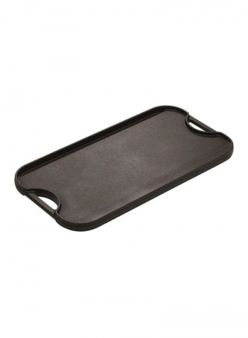 Reversible Griddle Pan Black 20x10.5x0.8inch
