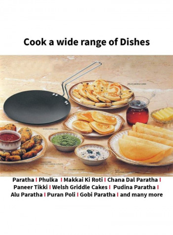 Reversible Griddle Pan Black 20x10.5x0.8inch