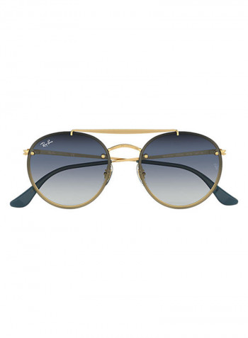 Blaze Double Bridge Round Sunglasses - Lens Size: 54 mm