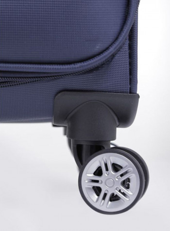 Softside 3 Piece Luggage Trolley Set Navy