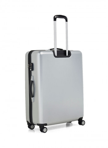 2-Piece Trolley Luggage Set Silver