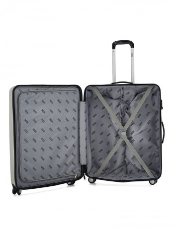 2-Piece Trolley Luggage Set Silver