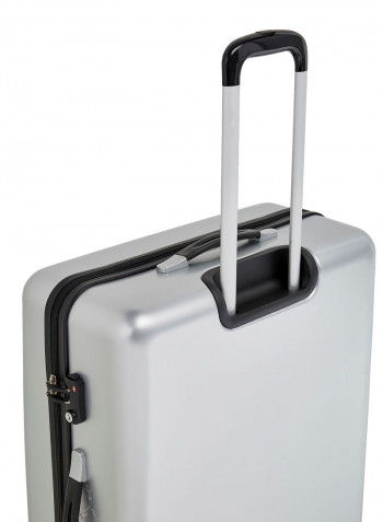 2-Piece Trolley Luggage Set Silver