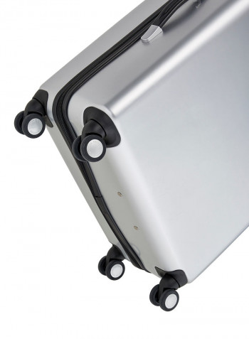 2-Piece Trolley Luggage Set Silver