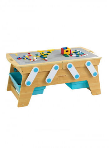 Play N Store Building Bricks Table Set