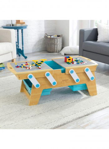 Play N Store Building Bricks Table Set
