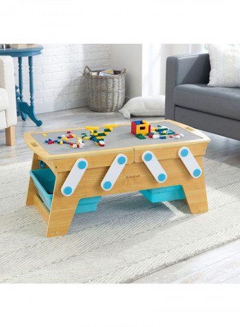 Play N Store Building Bricks Table Set