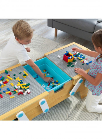 Play N Store Building Bricks Table Set