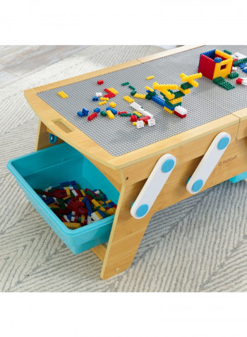 Play N Store Building Bricks Table Set