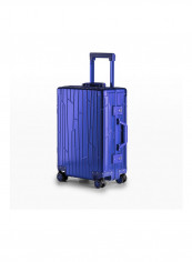 Ultra-Light Expandable Spinner Wheels Hardside Luggage Trolley Blue