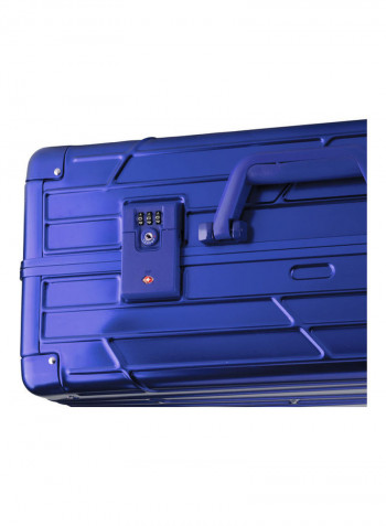 Ultra-Light Expandable Spinner Wheels Hardside Luggage Trolley Blue
