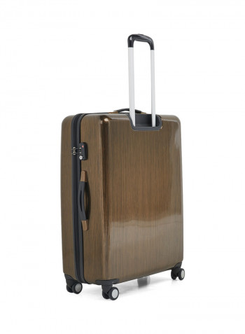 2-Piece Trolley Luggage Set Brown