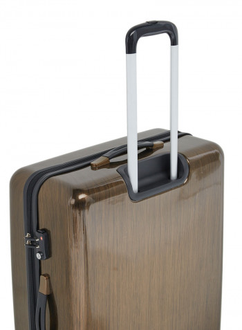 2-Piece Trolley Luggage Set Brown