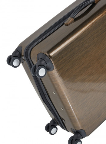 2-Piece Trolley Luggage Set Brown