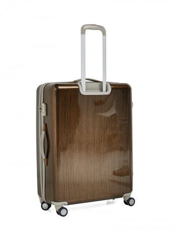 2-Piece Trolley Luggage Set Brown