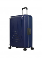 Hardside Medium Check in Luggage Trolley Dark Blue