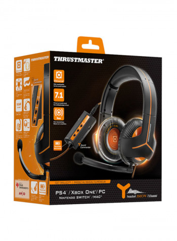 Gaming Headset Y-350Cpx, 7.1 (4060088) For PS4/PS5/XOne/XSeries/NSwitch/PC Black
