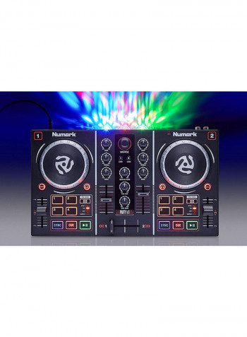 Party Mix Dj Controller With Built-In Light Show Numark Party Mix DJ Black