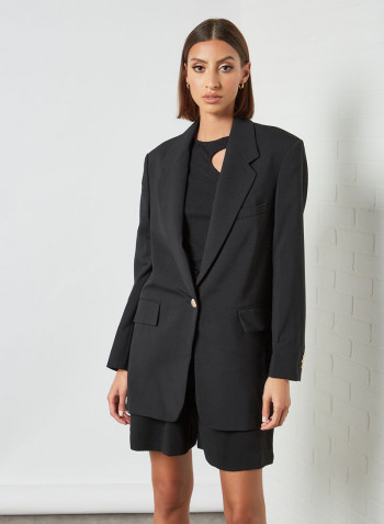 Longline Blazer Black