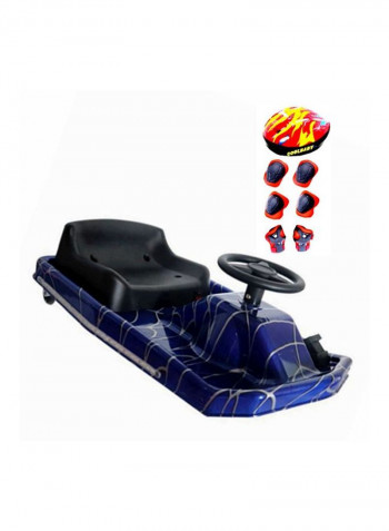 Electric Drifting Bumper Go Ride-On Cart 84x38x52centimeter