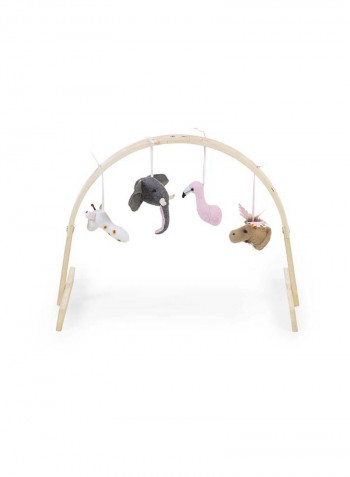 Baby Gym Universal Round + Gymtoys Felt Animal Set Of 4