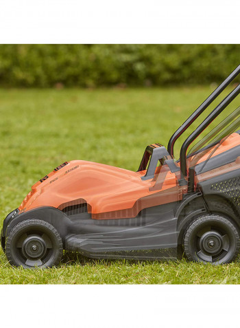 1200W Lawnmower & Lawn Mower With Bike Handle for Lawn And Garden BEMW451BH-GB Orange/Black