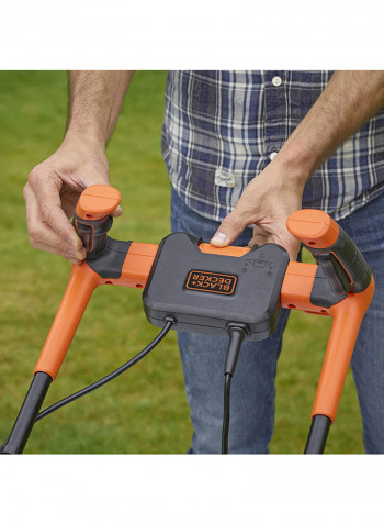 1200W Lawnmower & Lawn Mower With Bike Handle for Lawn And Garden BEMW451BH-GB Orange/Black