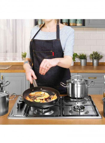 8-Piece Proline Cookware Set Silver 3x Casserole (2, 4, 6.3), 1x Low Casserole - 3.4L