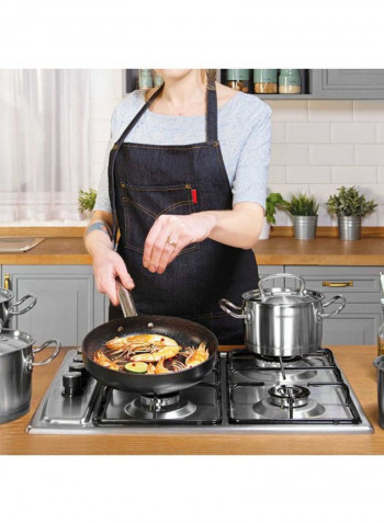 8-Piece Proline Cookware Set Silver 3x Casserole (2, 4, 6.3), 1x Low Casserole - 3.4L