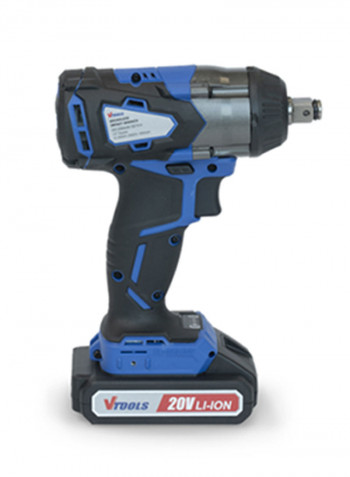 Cordless Brushless Impact Wrench With Max Torque Blue/Black 3kg