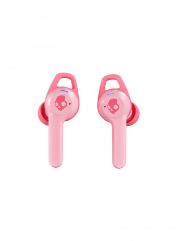 Indy ANC True Wireless Noise Cancelling In-Ear Earbuds With Charging Case And Feisty Mood Boost Print Art Feisty Pink