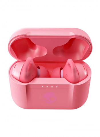 Indy ANC True Wireless Noise Cancelling In-Ear Earbuds With Charging Case And Feisty Mood Boost Print Art Feisty Pink