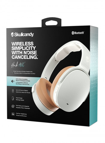 Hesh ANC Noise Cancelling Over-Ear Bluetooth Wireless Headphones Mod White