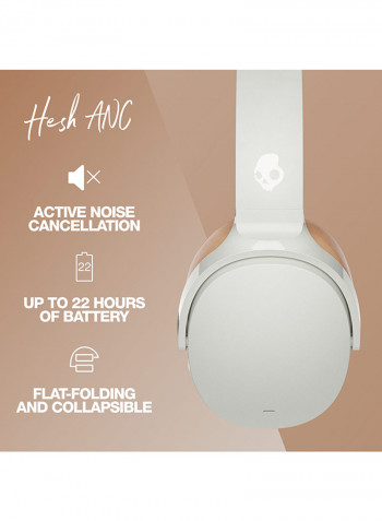 Hesh ANC Noise Cancelling Over-Ear Bluetooth Wireless Headphones Mod White