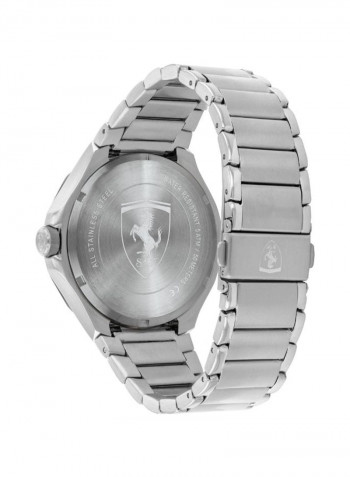 Men's Stainless Steel Quartz Chronograph Wrist Watch With Calendar Display 830726