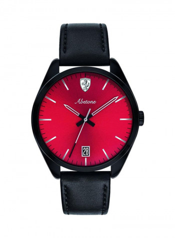 Men's Leather Analog Wrist Watch 830499