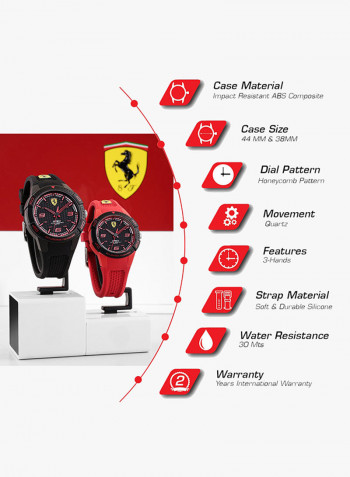 Men's Silicone Quartz Analog Wrist Watch 870044