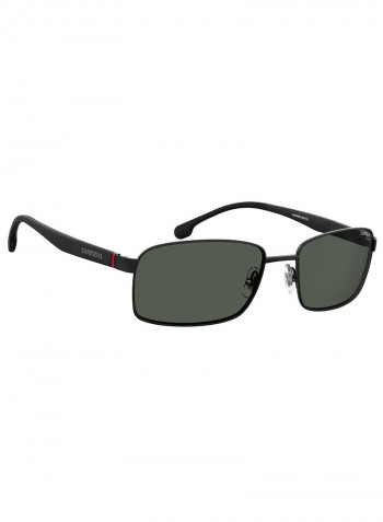 Men's Rectangular Frame Sunglasses - Lens Size: 58 mm