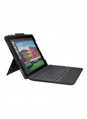 Slim Combo iPad Case For iPad (5th, 6th, 7th, 8th gen) And iPad Air (3rd gen) Black