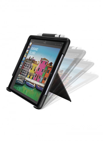 Slim Combo iPad Case For iPad (5th, 6th, 7th, 8th gen) And iPad Air (3rd gen) Black