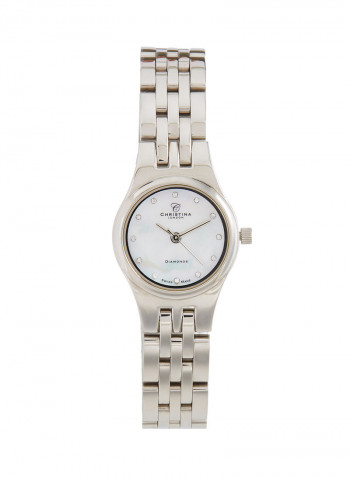 Women's Stainless Steel Analog Wrist Watch 114 SW