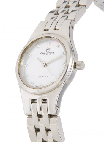 Women's Stainless Steel Analog Wrist Watch 114 SW