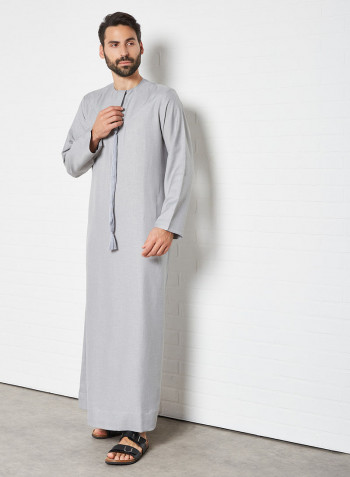 Premium Arabi Kandora رمادي
