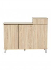 Pantry Tiled Top Kitchen Cabinet With-Drawer Multicolour 120 x 94 x 44centimeter