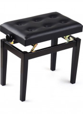 Cushion Padded Wooden Piano Bench Stool