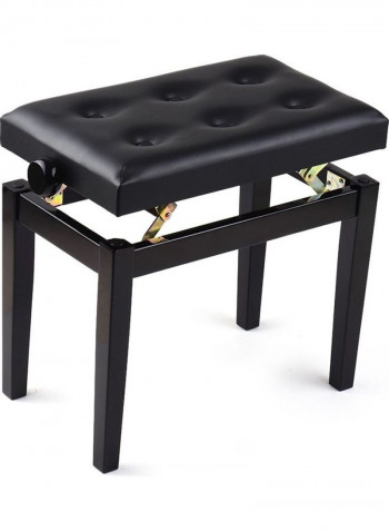 Cushion Padded Wooden Piano Bench Stool