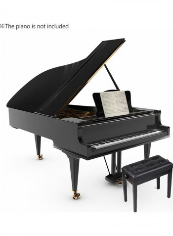 Cushion Padded Wooden Piano Bench Stool